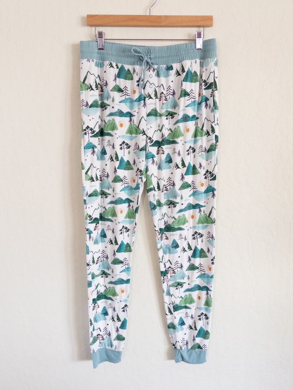 Little Sleepies Women’s Bamboo Jogger Pajama Pants Medium Mountain Mist Sleep